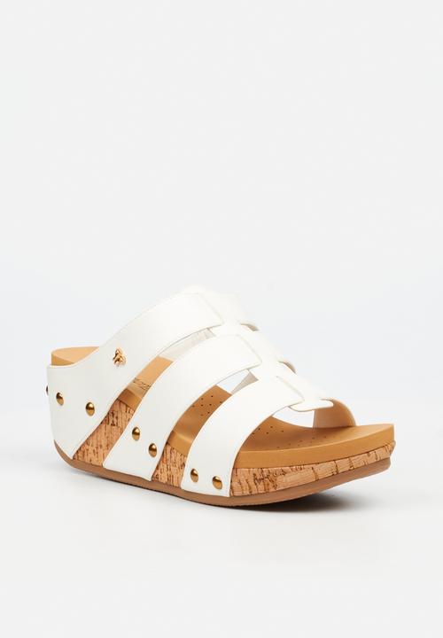 Butterfly Feet - Dido 7 mule sandal - white