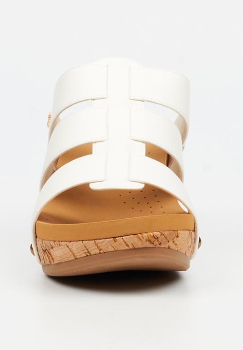 Butterfly Feet - Dido 7 mule sandal - white