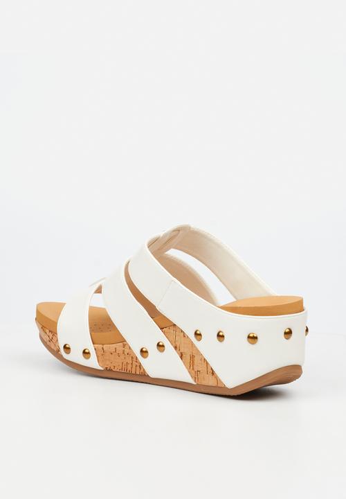 Butterfly Feet - Dido 7 mule sandal - white