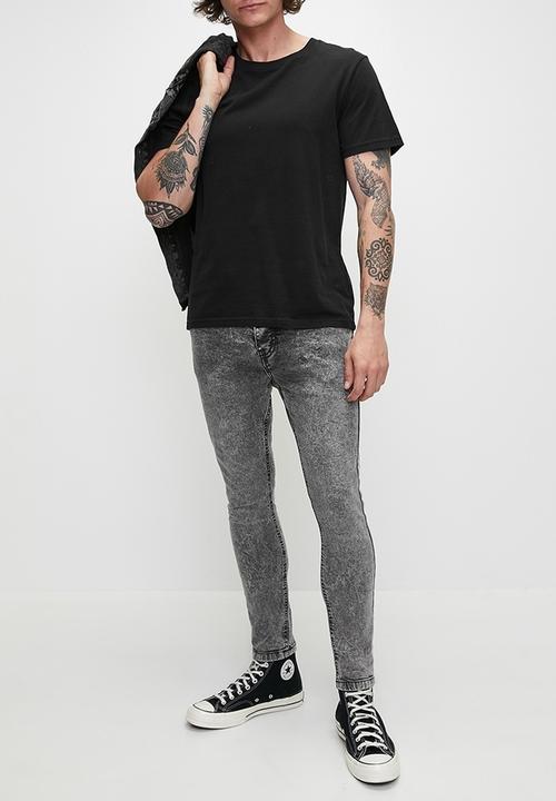 Brave Soul - Super Skinny Fit Denim Jean Acid Wash - Reg Length