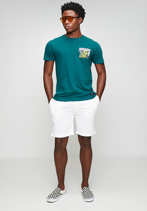 Brave Soul - MENS SHORTS TARLEY7 - CREAM