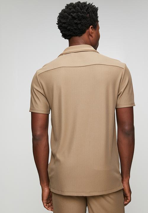 Brave Soul - Nikolaib Shirt - Dark Taupe