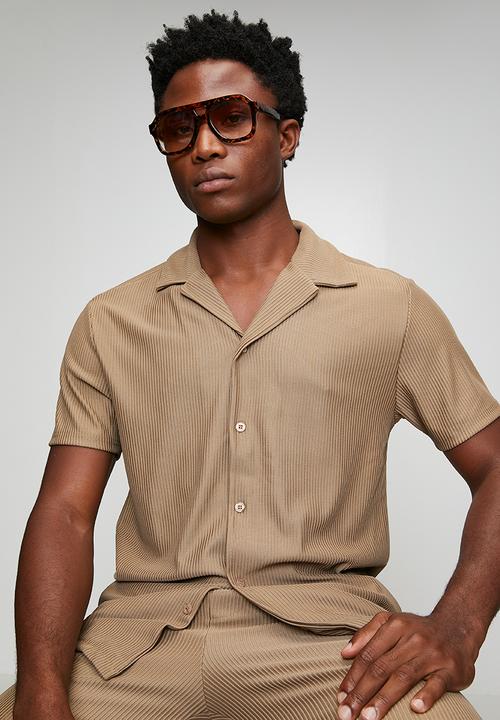 Brave Soul - Nikolaib Shirt - Dark Taupe