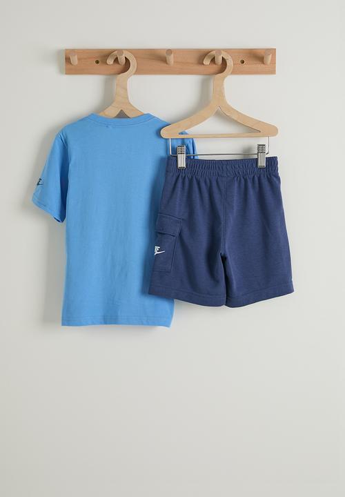 Nike - Nkb B Nsw Hbr Cargo Short Set - Mystic Navy
