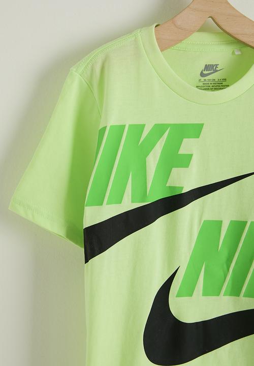 Nike - Nkb B Nsw Hbr Cargo Short Set - Black/ Lt Liquid Lime