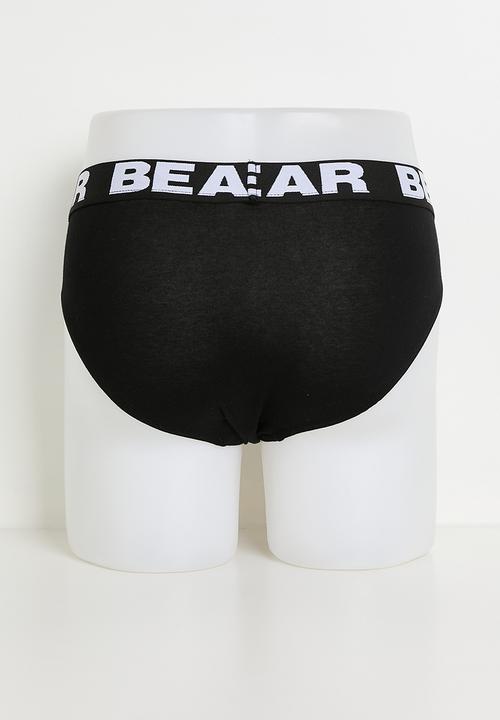 Bear - 2PK Brief Grey/Black-Grey/Black
