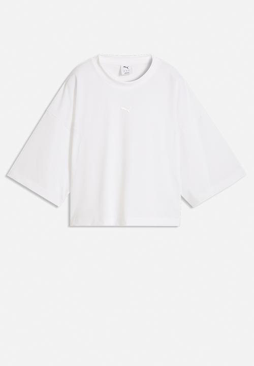 PUMA - Pumatech Sense Oversized Warpknit Short Tee - Puma White