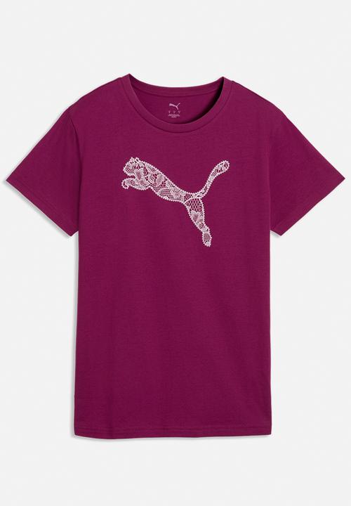 PUMA - Graphics Lace Cat Tee - Fuchsia Glow