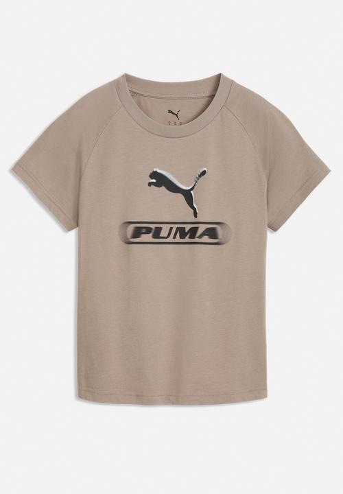 PUMA - Puma Sport Slim Graphic Tee - Mouse Gray