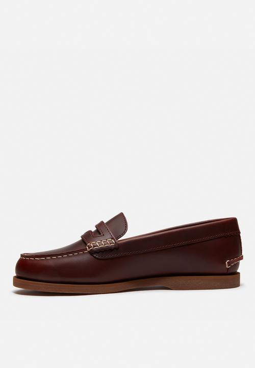 Timberland - Classic boat loafer shoe - burgundy full grain