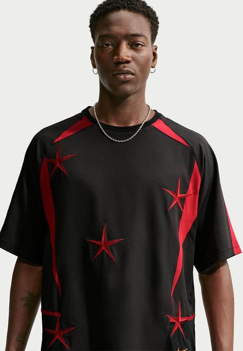Nike - NSW  "Your Message Here" (YMH) Football Jersey-Black/Red/Orange