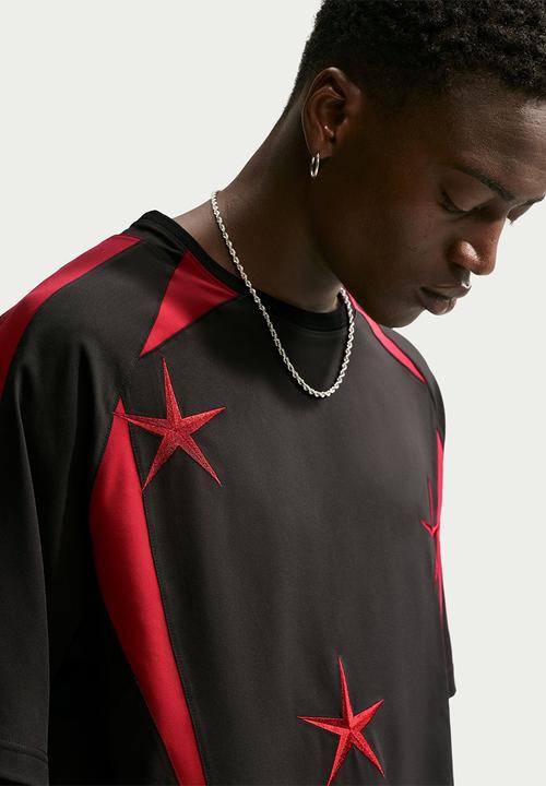 Nike - NSW  "Your Message Here" (YMH) Football Jersey-Black/Red/Orange
