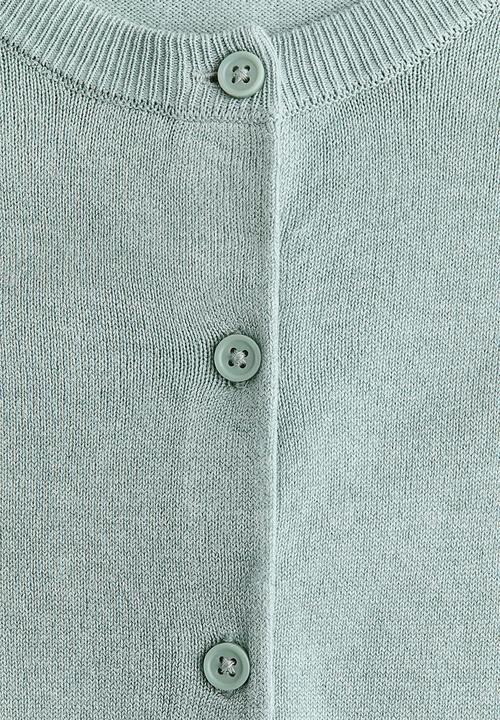 H&M - Fine-knit cardigan - light dusty turquoise