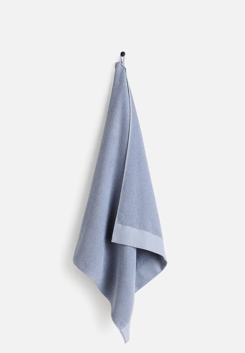 H&M - Cotton terry bath towel - dusty blue