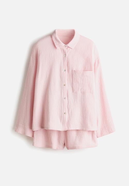 H&M - Pyjama shirt and shorts - light pink