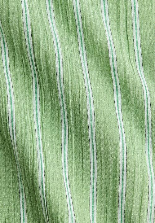 H&M - Long cotton shirt - green/striped