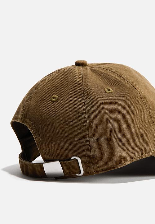 H&M - Embroidered-motif twill cap  - dark khaki green/atelier