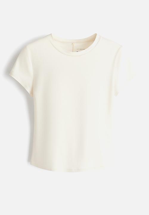 H&M - Sports top with drymove? - ivory