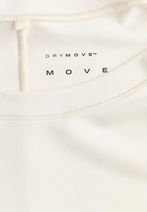H&M - Sports top with drymove? - ivory