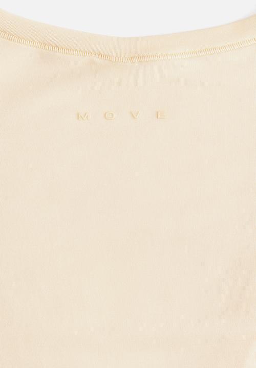 H&M - Sports wrap top in modal - butter yellow