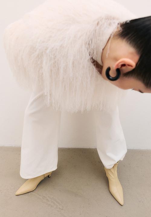 H&M - Heeled sock boots - light beige