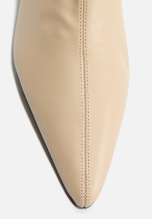 H&M - Heeled sock boots - light beige