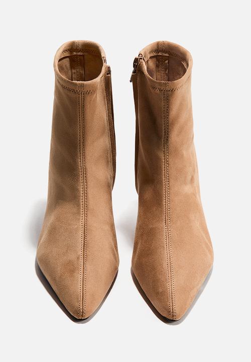 H&M - Heeled sock boots - beige
