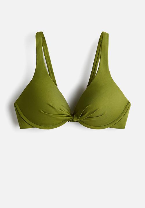 H&M - Push-up bikini top - green