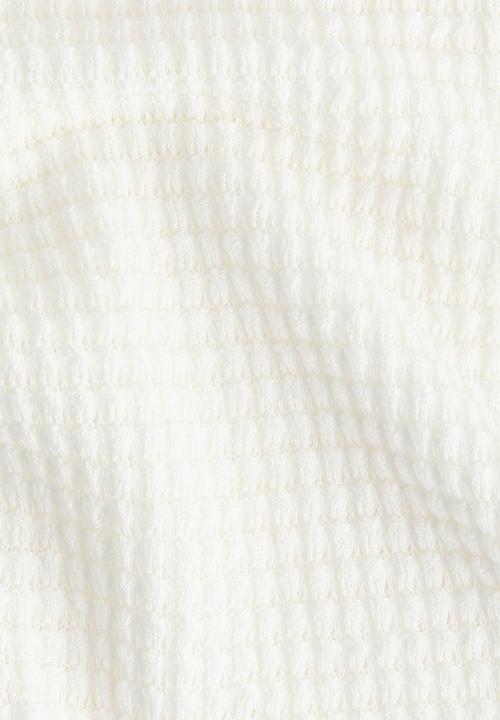 H&M - Batwing-sleeved jersey top - white