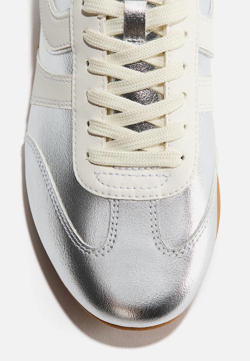H&M - Trainers - silver-coloured/white