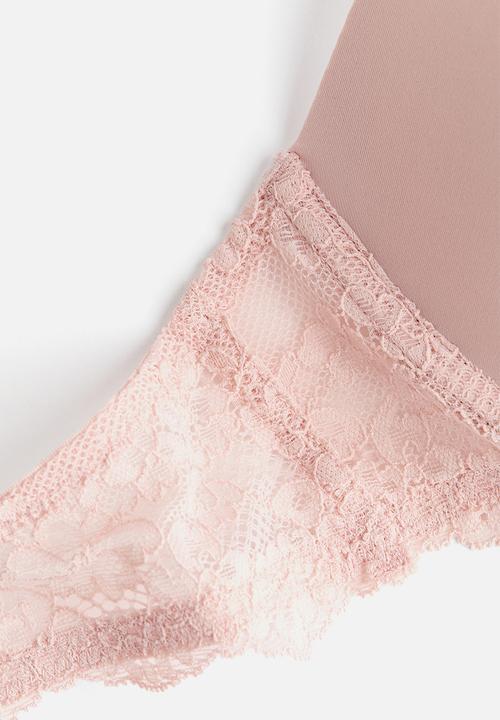 H&M - Microfibre push-up bra - light pink