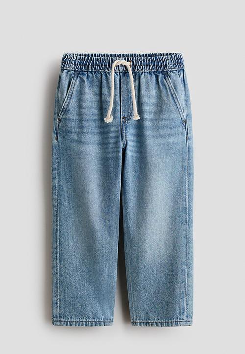H&M - Twill pull-on trousers - light denim blue