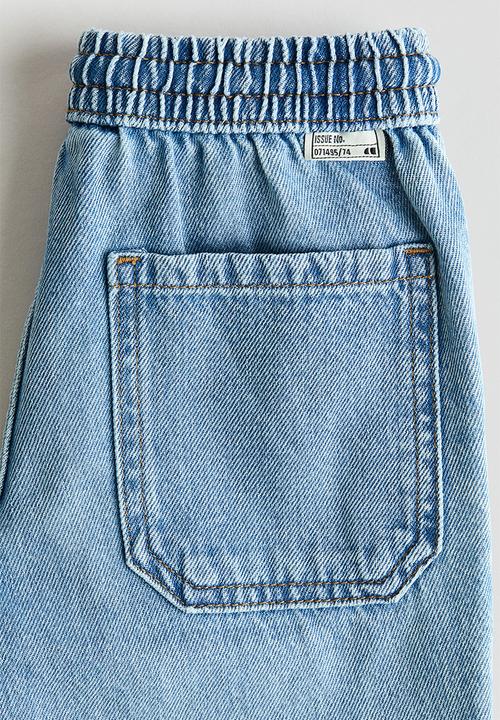 H&M - Twill pull-on trousers - light denim blue
