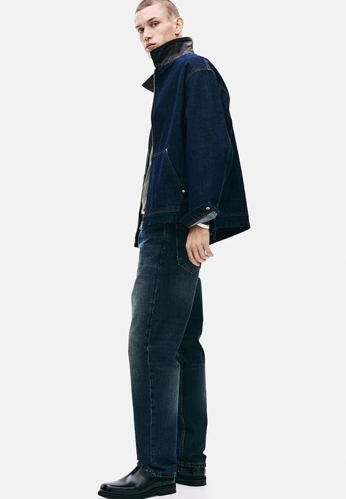 H&M - Original straight jeans - washed dark denim blue