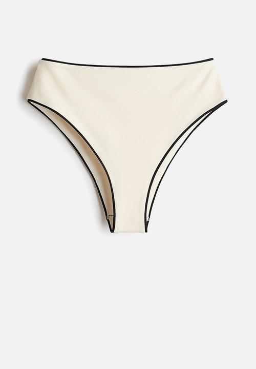 H&M - High waist bikini bottoms - cream