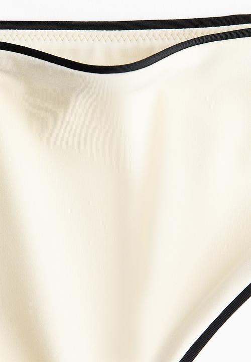 H&M - High waist bikini bottoms - cream