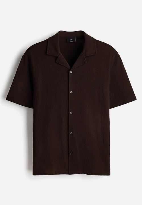 H&M - Regular fit resort shirt - dark brown