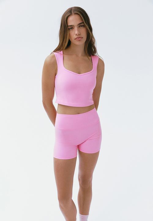 H&M - Sculptmove™ sports cycling shorts - candy pink