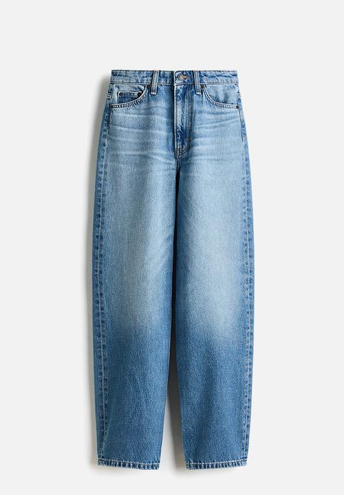 H&M - Barrel high waist jeans - denim blue