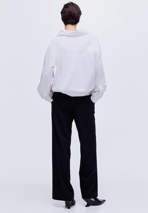 H&M - Wide trousers - black