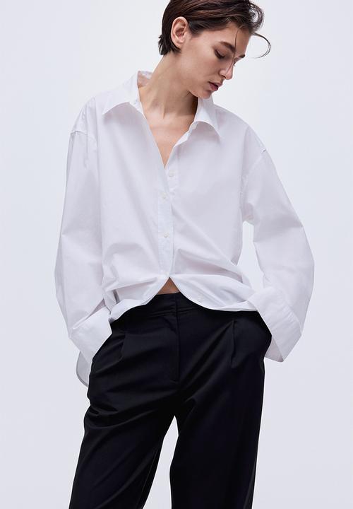 H&M - Wide trousers - black