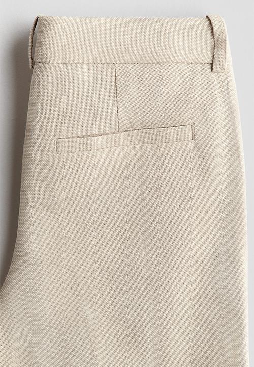 H&M - Tailored trousers - light beige