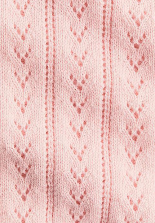 H&M - Pointelle-knit cotton cardigan - light pink