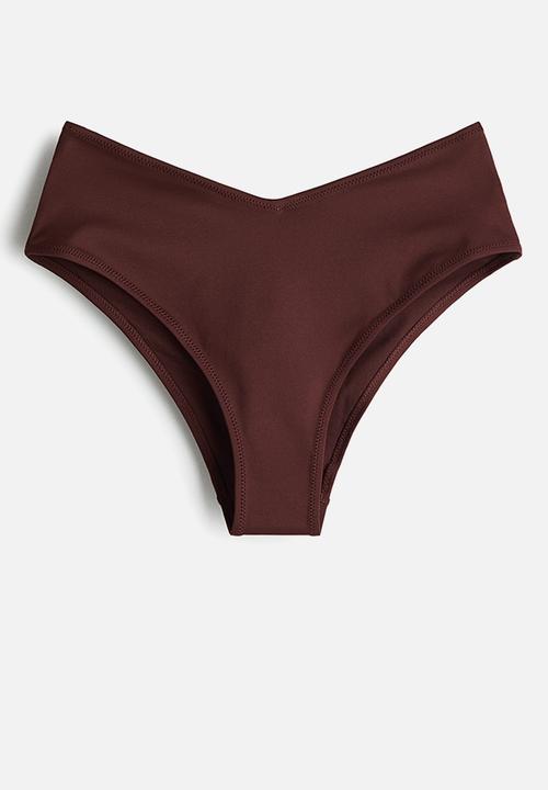 H&M - Cheeky bikini bottoms - dark brown