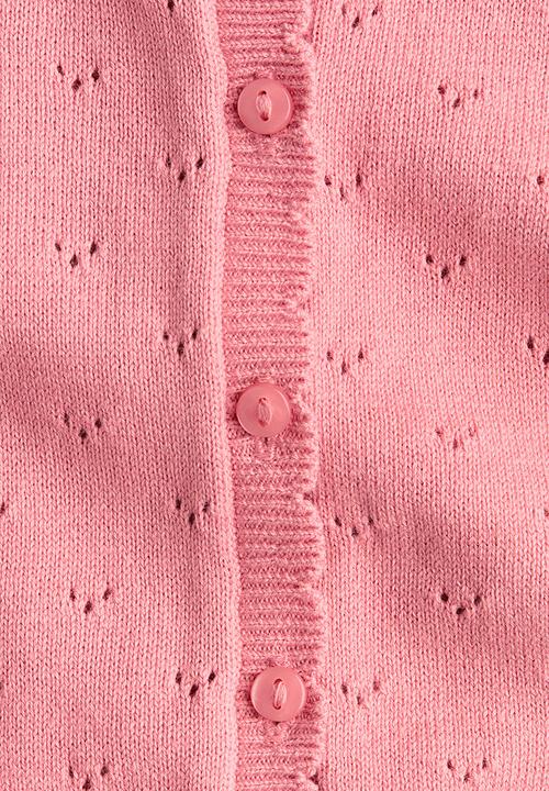 H&M - Cotton pointelle cardigan - pink