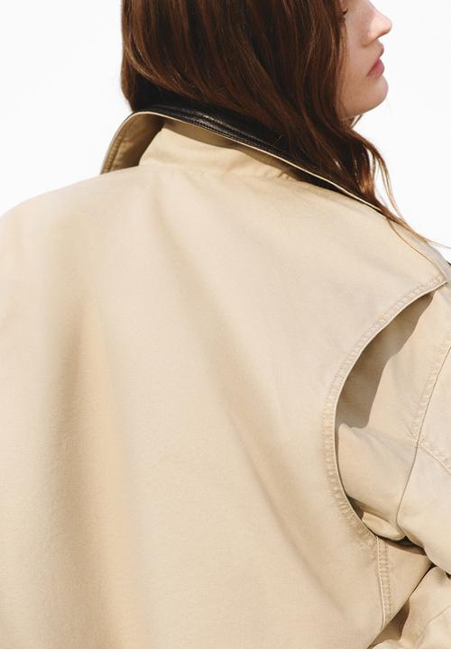 H&M - Padded canvas jacket - beige
