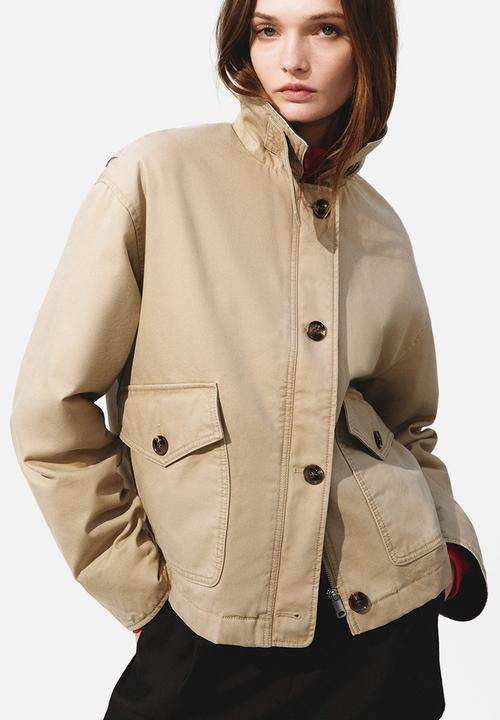 H&M - Padded canvas jacket - beige