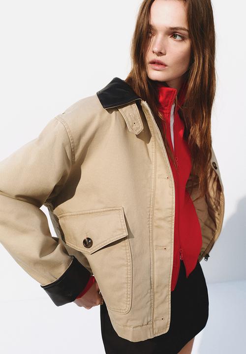 H&M - Padded canvas jacket - beige