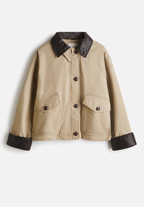 H&M - Padded canvas jacket - beige