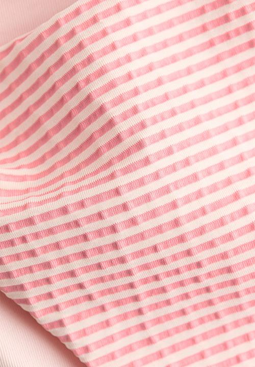 H&M - Cheeky bikini bottoms - pink/light beige striped